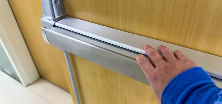 Installing a Push Bar on a Door Montclair
